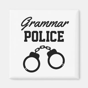 Grammar Police lustiger Lehrkühlschrankmagnet Magnet