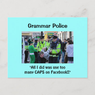 Grammar Police - Postkarten