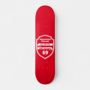 GRAMMAR POLICE ZU DIENEN UND RICHTIG lustig Skateboard