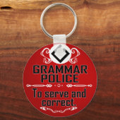 Grammar Policeman Schlüsselanhänger (Vorderseite)