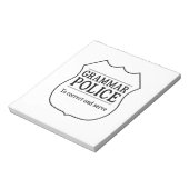 Grammar-Polizei Notizblock (Rotiert)