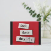 Grammar Postkarte (Stehend Vorderseite)