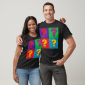 Grammar Punctuation Question Marks Retro Pop Art F T-Shirt (Unisex)