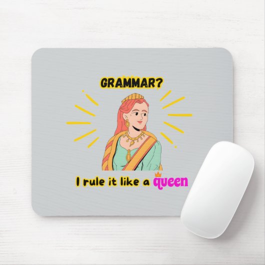 Grammar Queen Mousepad (Mit Mouse)