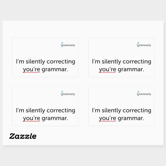 Grammar Stickers (Blatt)