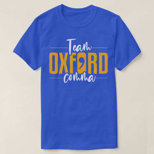 Grammar Team Oxford Comma Englisch T-Shirt (Design vorne)