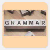 Grammar Tiles Sticker (Vorderseite)