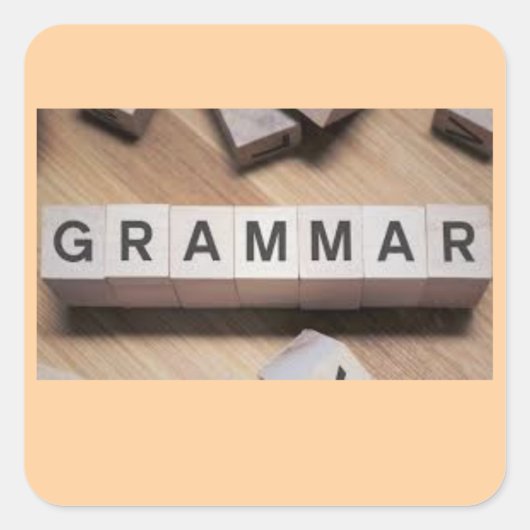 Grammar Tiles Sticker (Vorderseite)