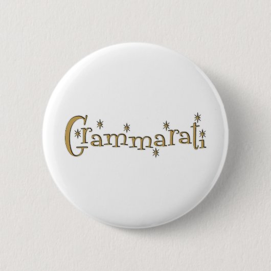 Grammaratti Button (Vorderseite)
