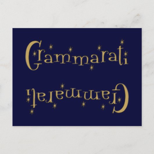 Grammaratti Postkarte (Vorderseite)