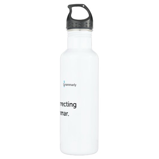 Grammarly Trinkflasche (Rückseite)
