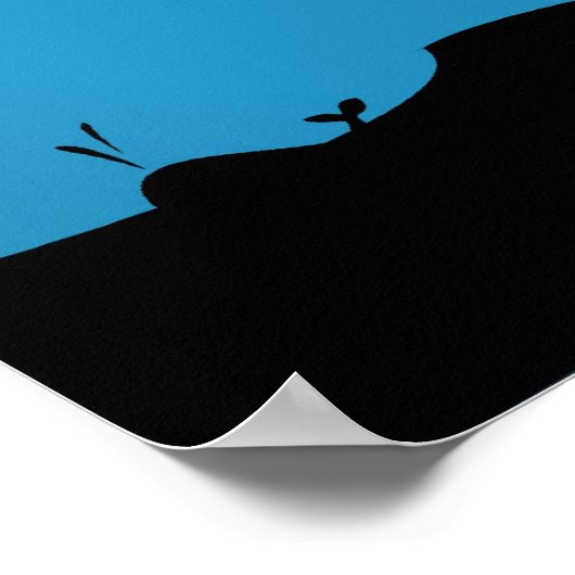 Grammarly Whale Poster (Ecke)