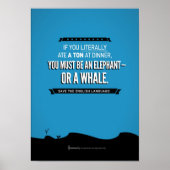 Grammarly Whale Poster (Vorne)