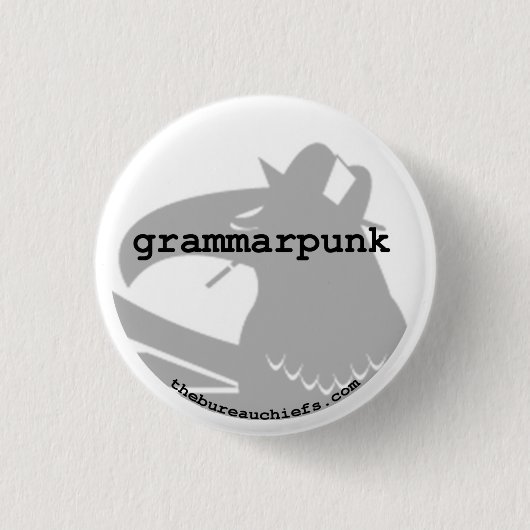 Grammarpunk 1,25" Knopf Button (Vorderseite)