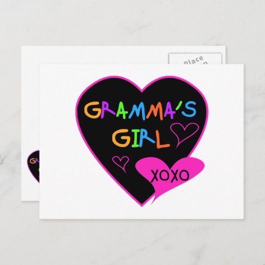 Gramma's Girl Tshirts, Tasse, Buttons, Hüllen, Hat Postkarte (Vorne/Hinten)