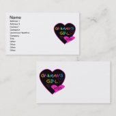 Gramma's Girl Tshirts, Tasse, Buttons, Hüllen, Hat Visitenkarte (Vorne/Hinten)