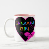 Gramma's Girl Tshirts, Tasse, Buttons, Hüllen, Hat Zweifarbige Tasse (Links)