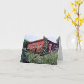 Grammas Huhn-Haus-Anmerkungs-Karte Karte (Gelbe Blume)