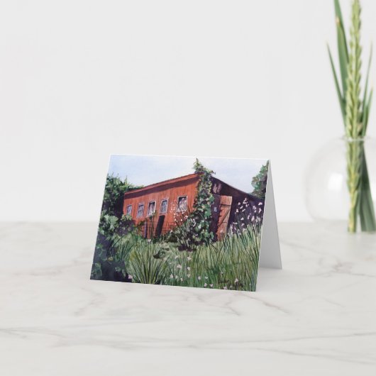 Grammas Huhn-Haus-Anmerkungs-Karte Karte (Vorderseite)