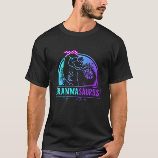 Grammasaurus T Rex Dinosaur Gramma Saurus Familie T-Shirt (Vorderseite)