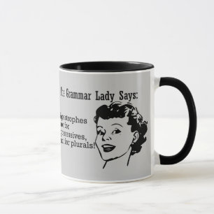 Grammatik-Dame Apostrophes Mugs Tasse