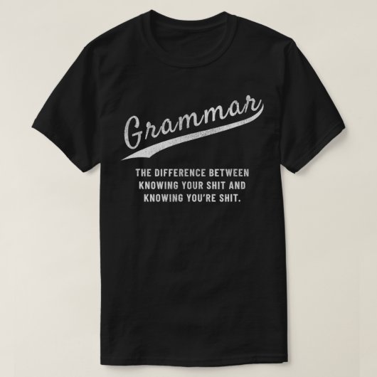 Grammatik, Der Unterschied zwischen Ihnen und Ihne T-Shirt (Design vorne)