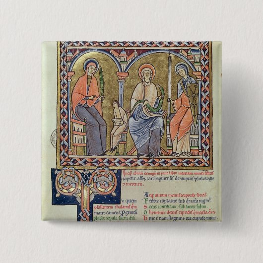 Grammatik, Dialekt und Rhetorik von 'Satyricon Button (Vorderseite)