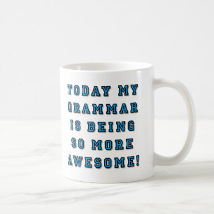 Grammatik, die fantastischere lustige Tasse ist