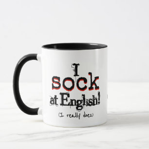 Grammatik Humor und Kaffee Lustiges Grammatik-Nerd Tasse