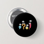Grammatik Interpunktion Wart Was Stop Es Ich Stimm Button (Vorne & Hinten)