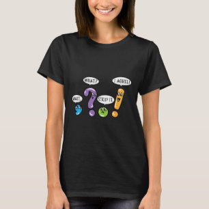Grammatik Interpunktion Wart Was Stop Es Ich Stimm T-Shirt