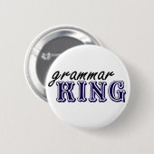 Grammatik-König Button (Vorne & Hinten)