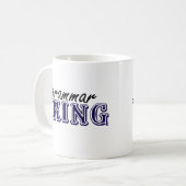 Grammatik-König Kaffeetasse (Vorderseite Links)