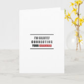 Grammatik korrigieren karte (Gelbe Blume)