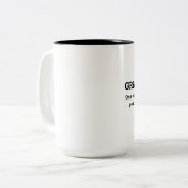 Grammatik-Nerd-Tasse Zweifarbige Tasse (Vorderseite Links)