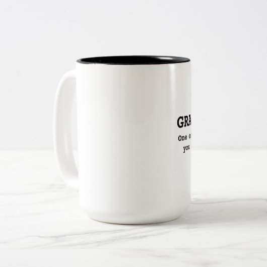 Grammatik-Nerd-Tasse Zweifarbige Tasse (Vorderseite Links)