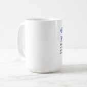 Grammatik-Polizei Kaffeetasse (Vorderseite Links)