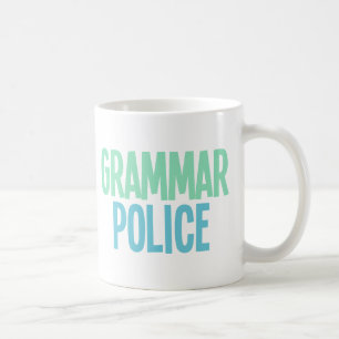 Grammatik-Polizei Kaffeetasse