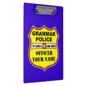 Grammatik-Polizei-kundengerechtes Klemmbrett (Rechts)
