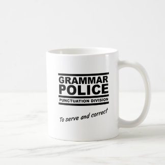 Grammatik-Polizei-lustige Tasse