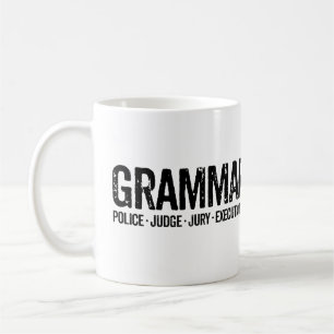 Grammatik-Polizei-Tassen-lustige Kaffeetasse