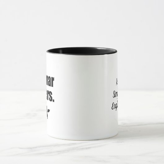 Grammatik | Sprachkenntnisse Kaffee-Tasse Tasse (Zentrum)