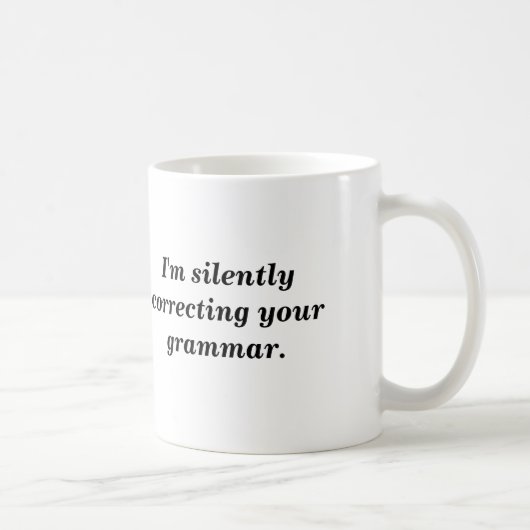 Grammatik-Tasse Kaffeetasse (Rechts)