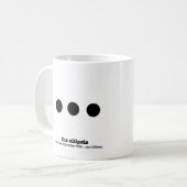 Grammatik-TasseEllipsis Kaffeetasse (Vorderseite Links)