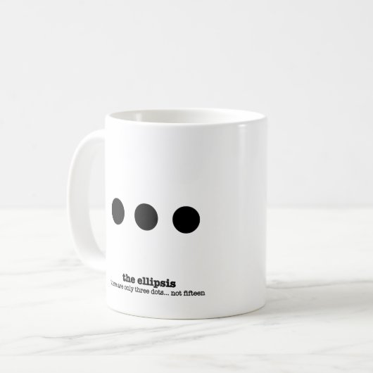 Grammatik-TasseEllipsis Kaffeetasse (Vorderseite Links)