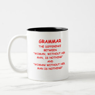 GRAMMATIK ZWEIFARBIGE TASSE