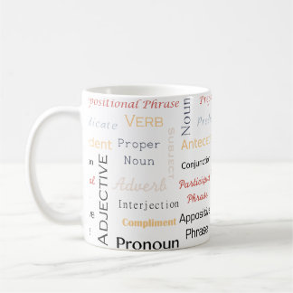 GrammatikGeek 11 Unze-Weiß-Tasse Kaffeetasse
