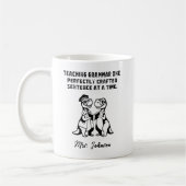 Grammatiklehrer Perfekt gestaltetes Satzdesign Kaffeetasse (Links)