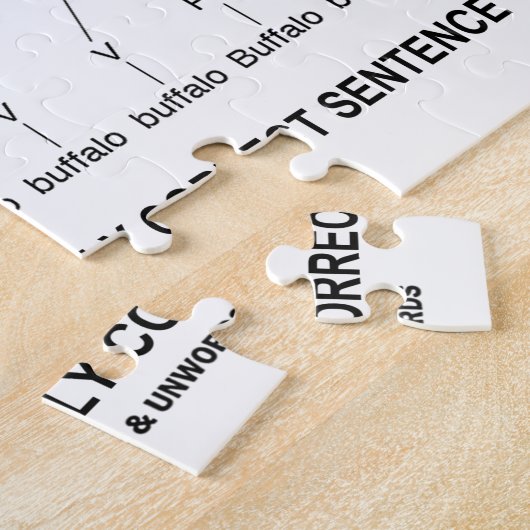 Grammatikpolizei (8-mal richtiger Satz in Buffalo) Puzzle (Seite)