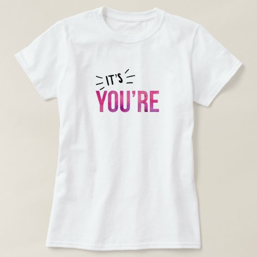 Grammatikpolizei - Du bist T - Shirt (Design vorne)